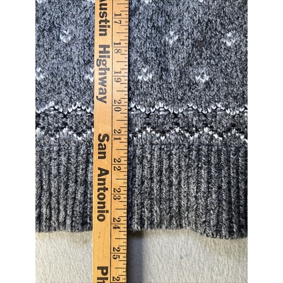American Eagle Fair Isle Pullover Sweater Women's Small Round Neck Gray NEW - Picture 8 of 8